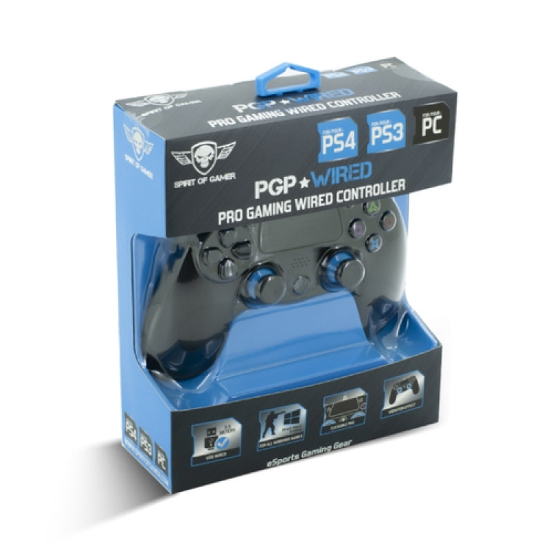 Spirit of Gamer PGP Wired Pro Gaming Para PC / PS4 / PS3 - Gamepad
